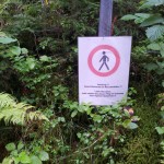 Wandern verboten!