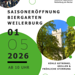 Flyer zur Saisoneröffnung der Weilerburg 2026