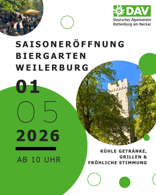 Flyer zur Saisoneröffnung der Weilerburg 2026
